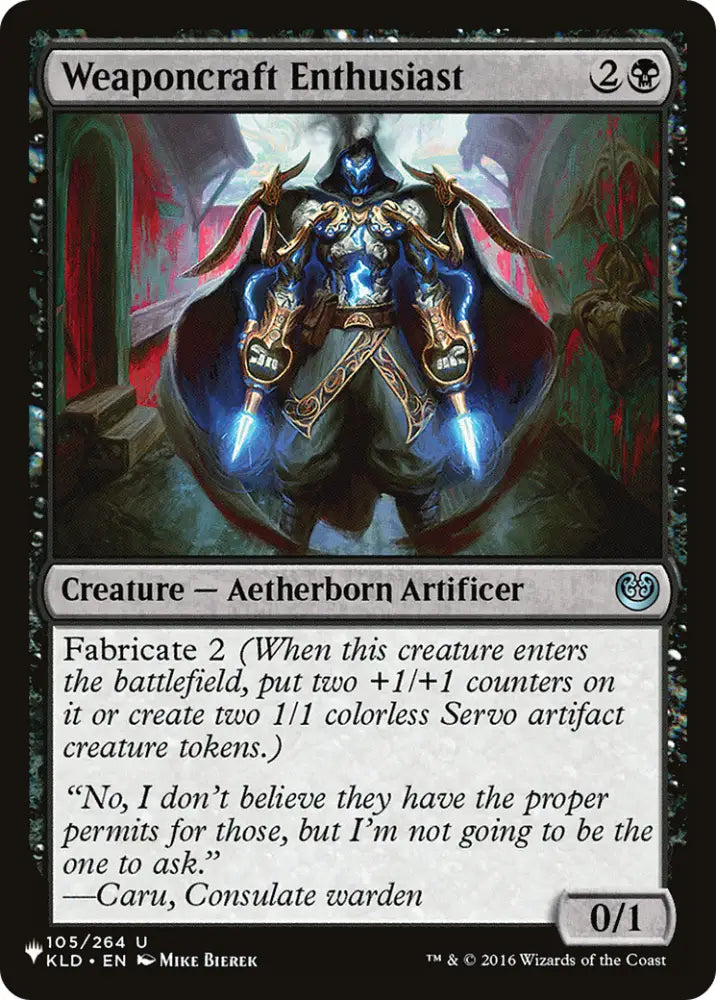Weaponcraft Enthusiast [The List] - MTG Single