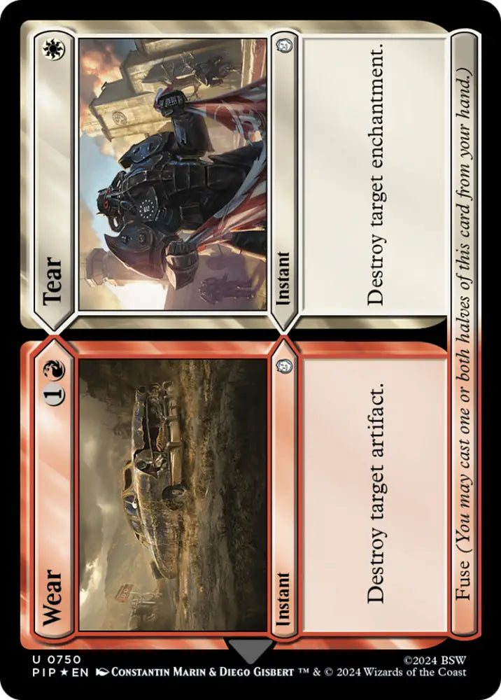 Wear // Tear (Surge Foil) [Fallout] - MTG Single