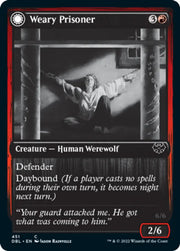 Weary Prisoner // Wrathful Jailbreaker [Innistrad: Double Feature] - MTG Single