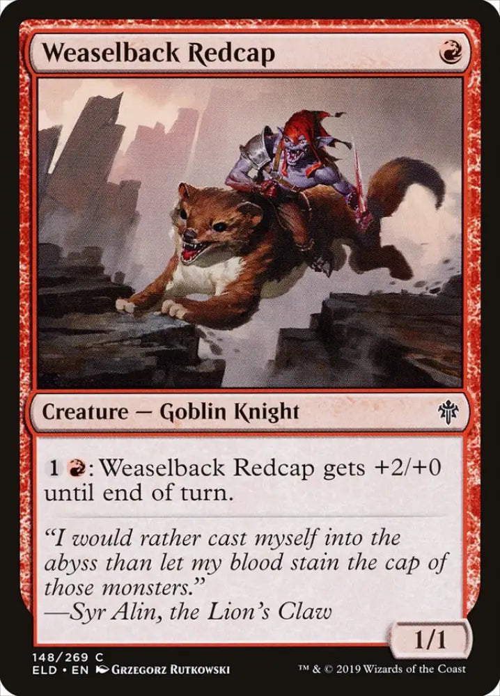 Weaselback Redcap [Throne of Eldraine] - MTG Single