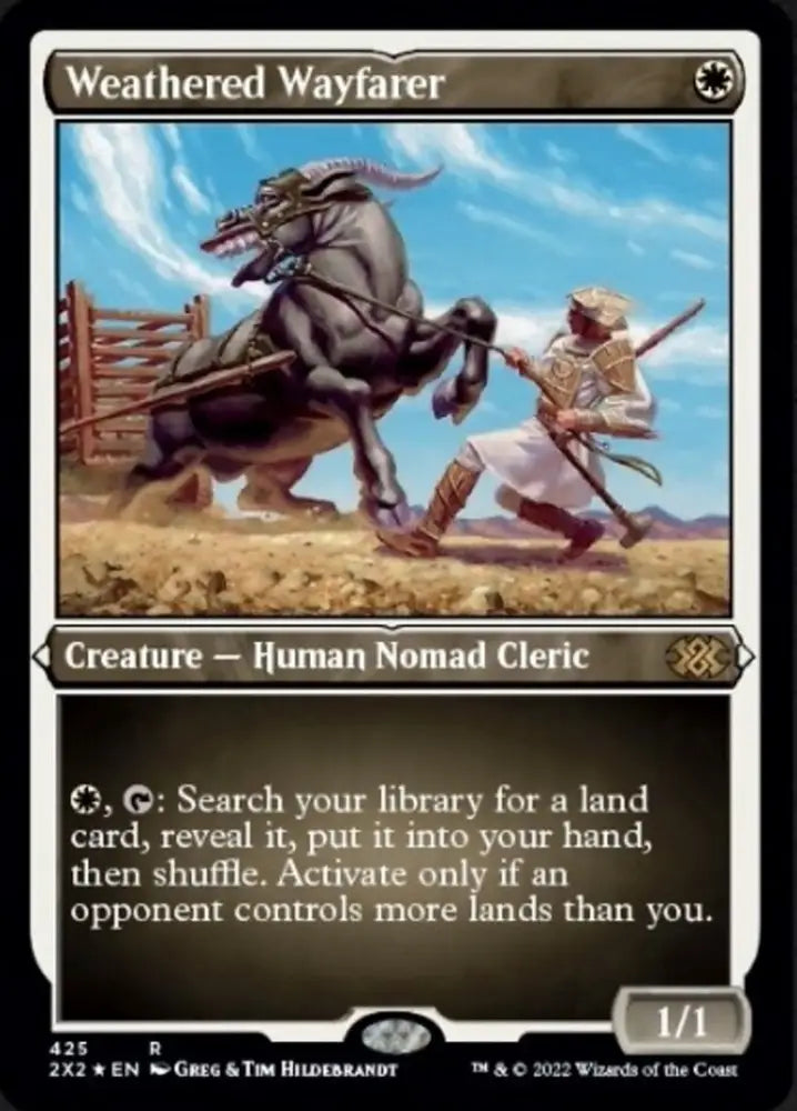 Weathered Wayfarer (Foil Etched) [Double Masters 2022] - MTG Single