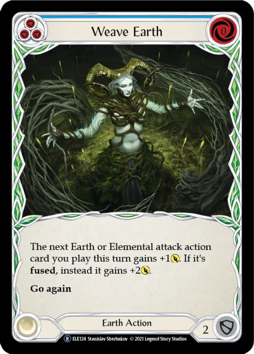 Weave Earth (Blue) [Tales of Aria Unlimited] Unlimited Rainbow Foil - Flesh And Blood Single