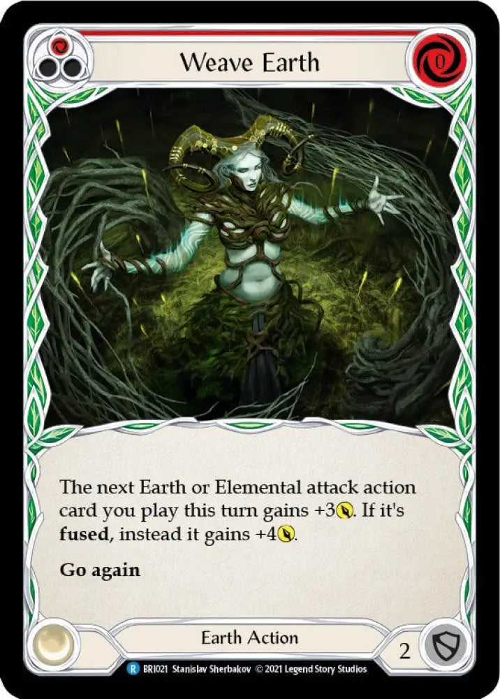 Weave Earth (Red) [Tales of Aria Blitz Deck] 1st Edition Normal - Flesh And Blood Single