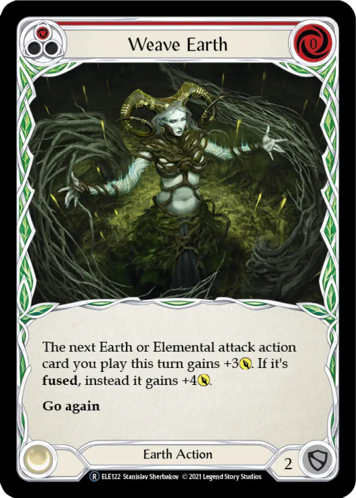 Weave Earth (Red) [Tales of Aria Unlimited] Unlimited Rainbow Foil - Flesh And Blood Single