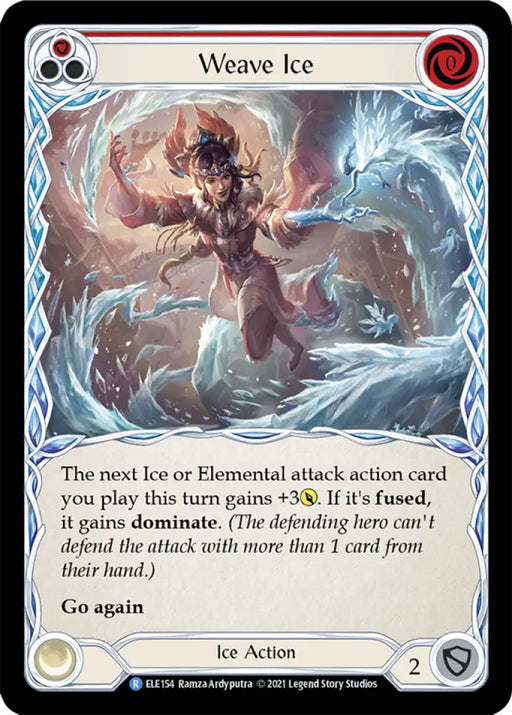 Weave Ice (Red) [Tales of Aria 1st Edition] 1st Edition Rainbow Foil - Flesh And Blood Single