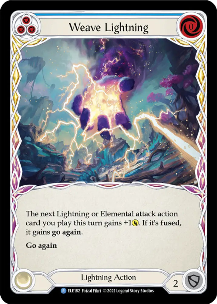 Weave Lightning (Blue) [Tales of Aria 1st Edition] 1st Edition Normal - Flesh And Blood Single