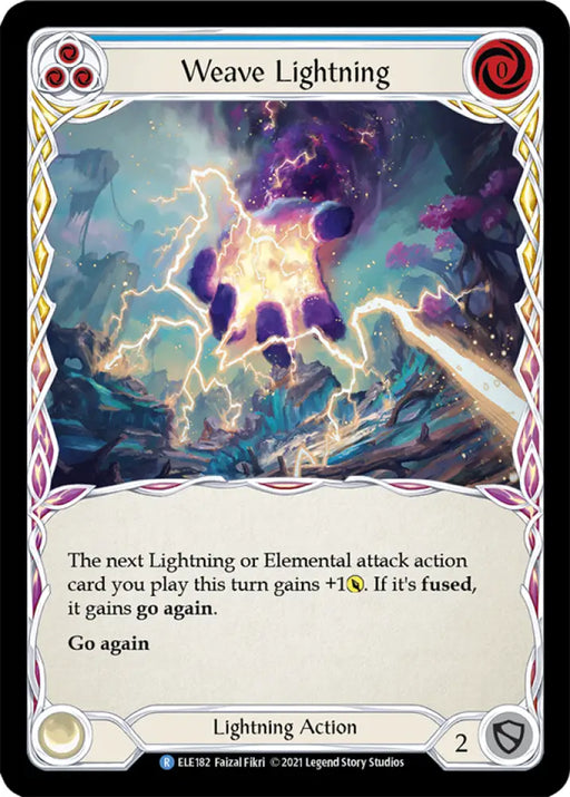 Weave Lightning (Blue) [Tales of Aria 1st Edition] 1st Edition Normal - Flesh And Blood Single