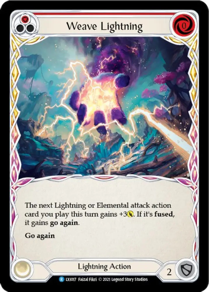 Weave Lightning (Red) [Tales of Aria Blitz Deck] 1st Edition Normal - Flesh And Blood Single