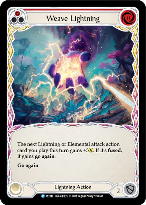 Weave Lightning (Red) [Tales of Aria Blitz Deck] 1st Edition Normal - Flesh And Blood Single