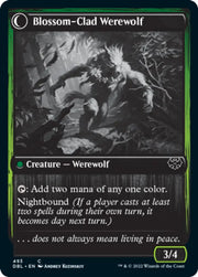 Weaver of Blossoms // Blossom-Clad Werewolf [Innistrad: Double Feature] - MTG Single