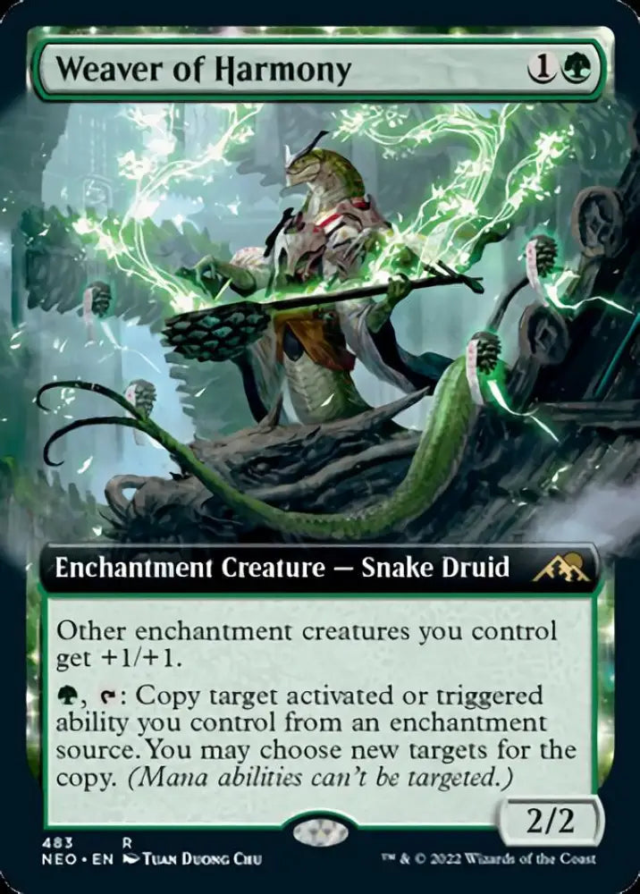 Weaver of Harmony (Extended Art) [Kamigawa: Neon Dynasty] - MTG Single