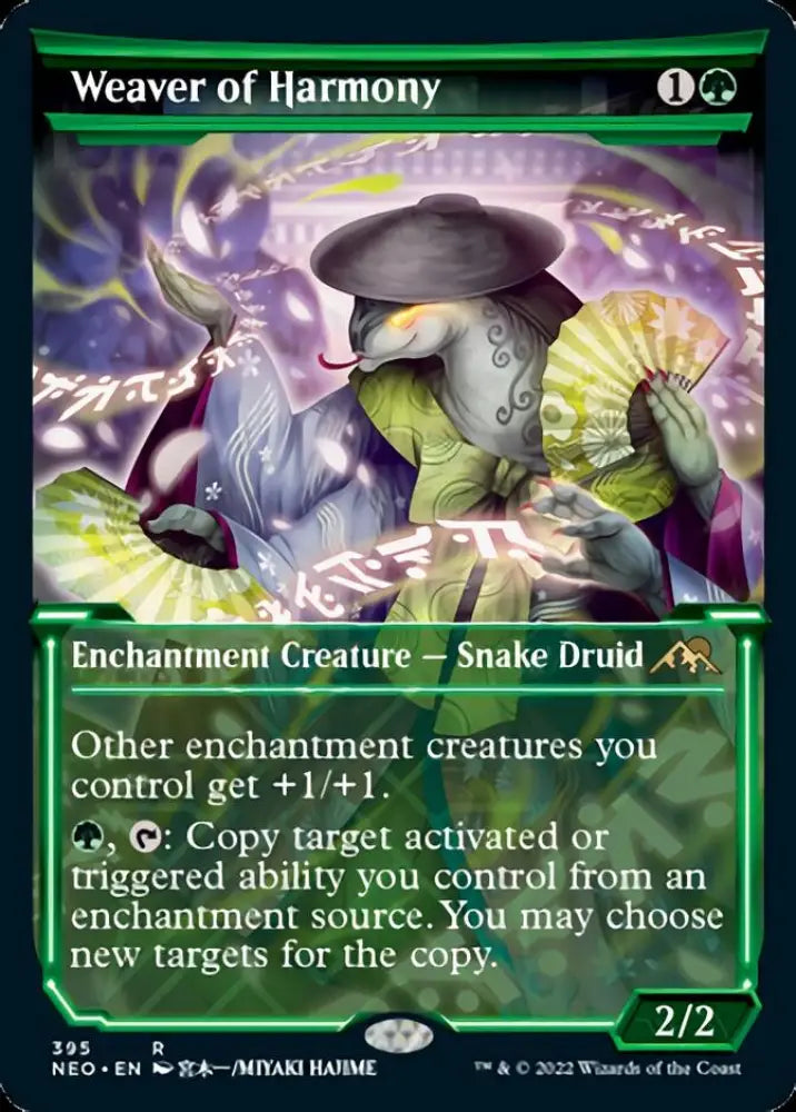 Weaver of Harmony (Showcase Soft Glow) [Kamigawa: Neon Dynasty] - MTG Single