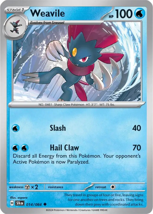 Weavile (014/064) [Scarlet & Violet: Shrouded Fable] - Pokemon Single