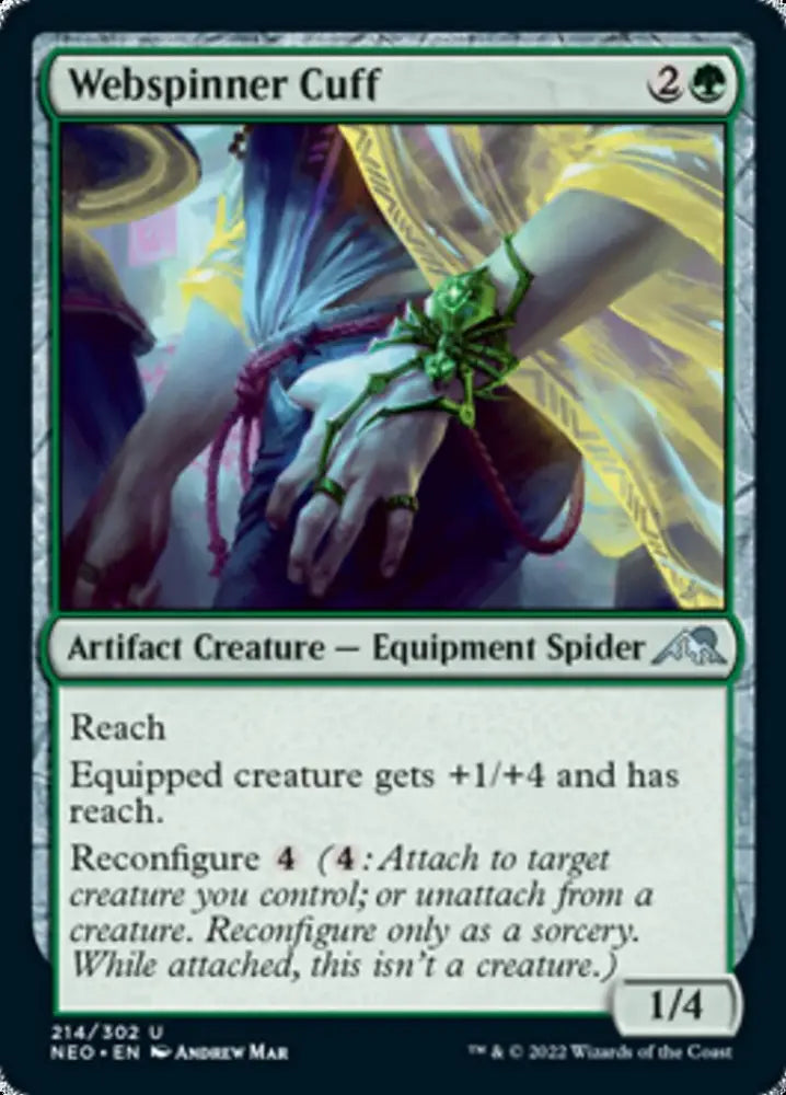 Webspinner Cuff [Kamigawa: Neon Dynasty] - MTG Single