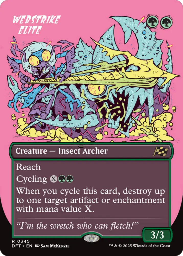 Webstrike Elite (Borderless) [Aetherdrift] - MTG Single