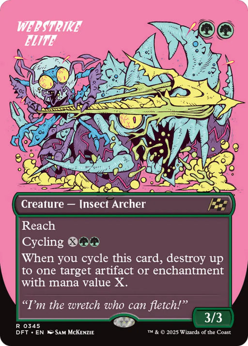 Webstrike Elite (Borderless) [Aetherdrift] - MTG Single