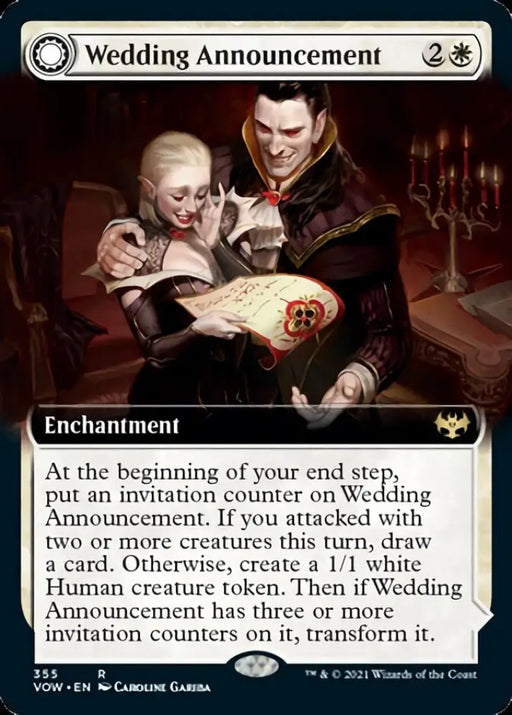 Wedding Announcement // Wedding Festivity (Extended Art) [Innistrad: Crimson Vow] - MTG Single
