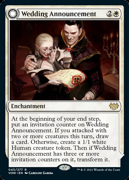 Wedding Announcement // Wedding Festivity [Innistrad: Crimson Vow] - MTG Single