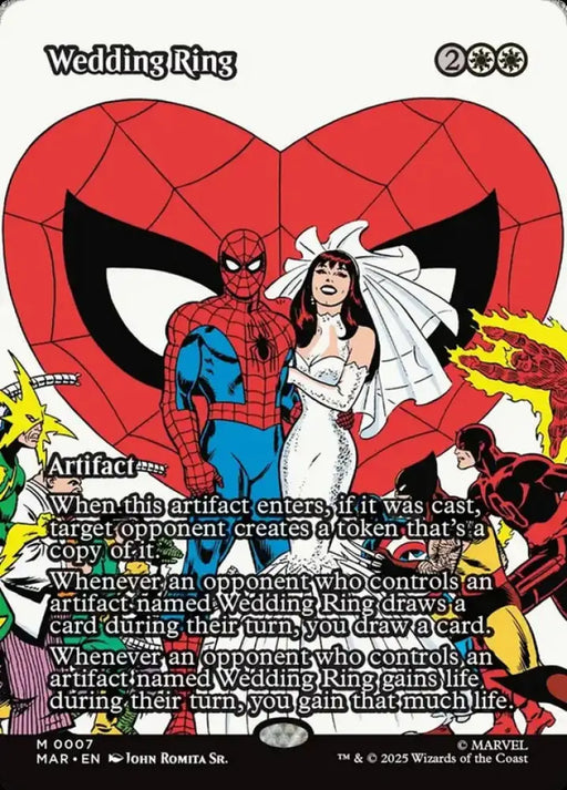 Wedding Ring (Borderless) (7) [Marvel Eternal-Legal] - MTG Single