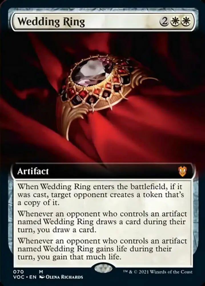 Wedding Ring (Extended Art) [Innistrad: Crimson Vow Commander] - MTG Single