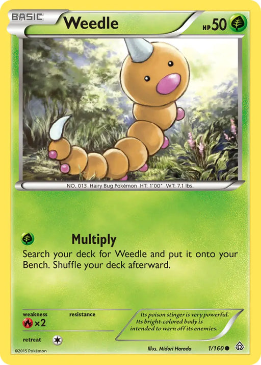 Weedle (1/160) [XY: Primal Clash] - Pokemon Single