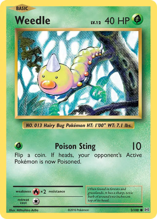 Weedle (5/108) [XY: Evolutions] - Pokemon Single