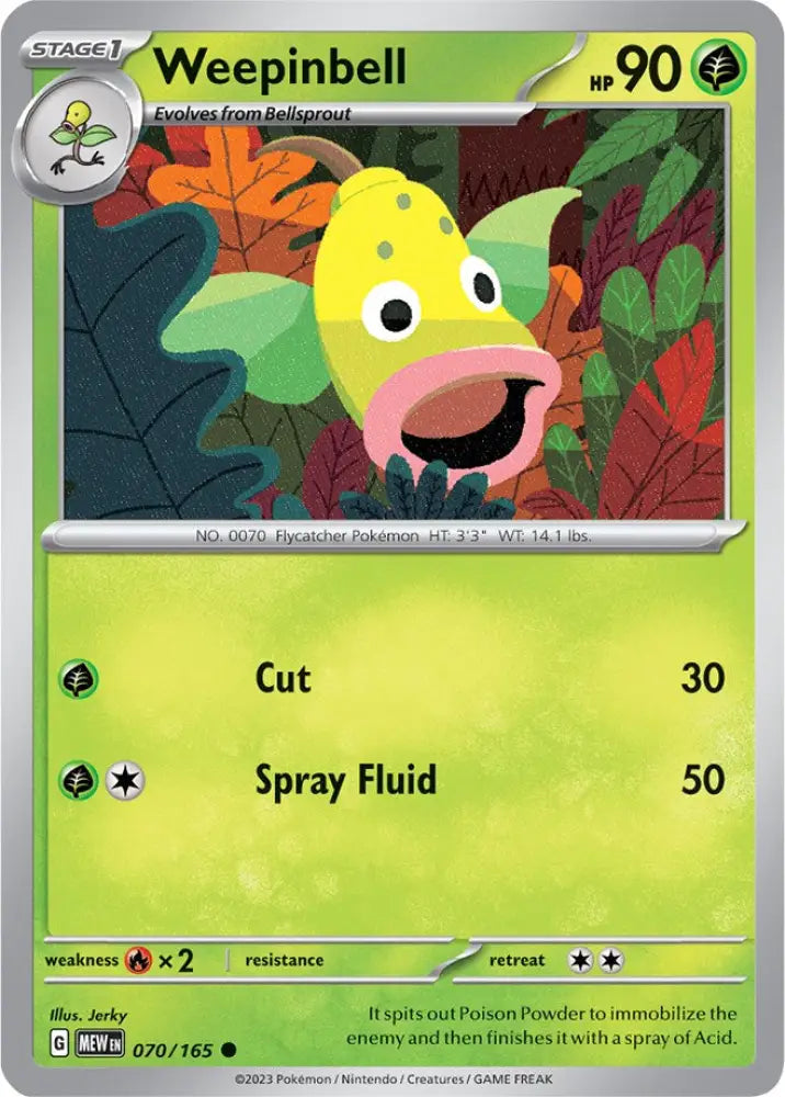 Weepinbell (070/165) [Scarlet & Violet 151] - Pokemon Single
