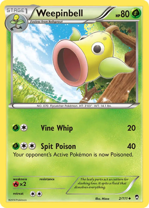 Weepinbell (2/111) [XY: Furious Fists] - Pokemon Single