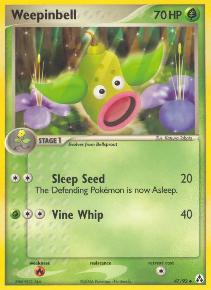 Weepinbell (47/92) [EX: Legend Maker] - Pokemon Single