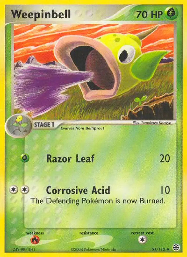 Weepinbell (51/112) [EX: FireRed & LeafGreen] - Pokemon Single