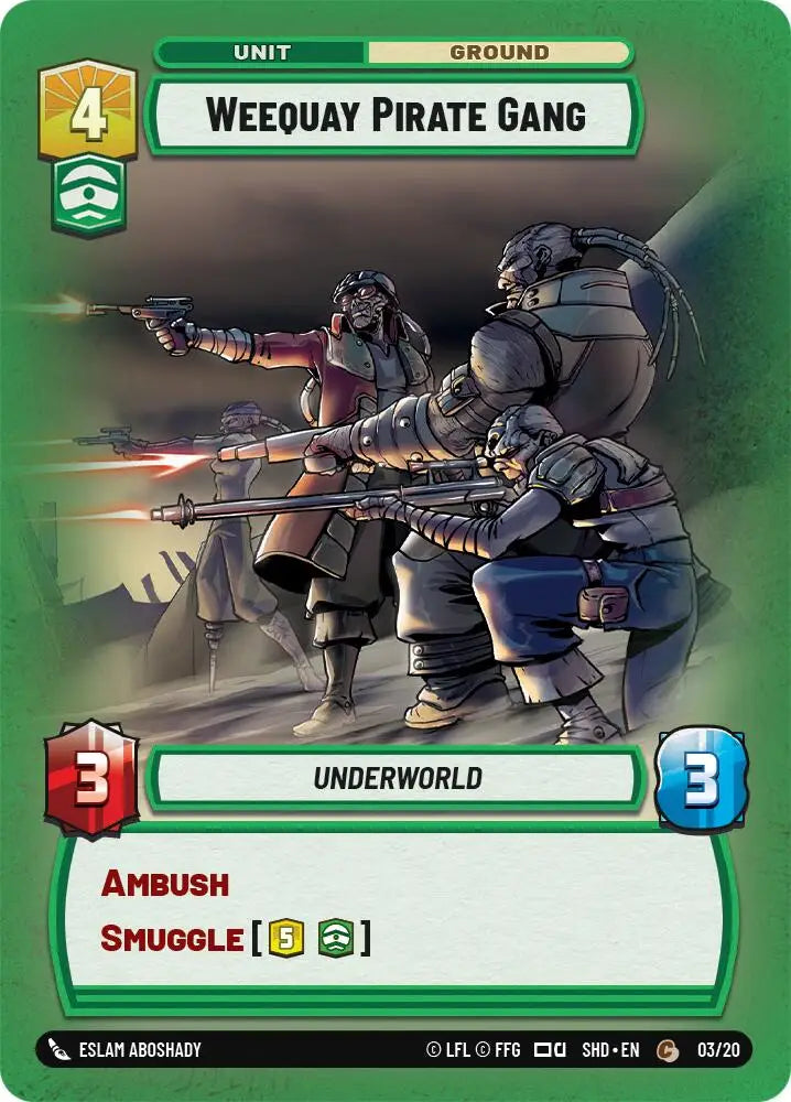 Weequay Pirate Gang (03/20) [Shadows of the Galaxy: Weekly Play] - Star Wars: Unlimited Single