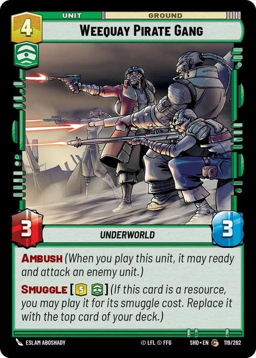 Weequay Pirate Gang (119/262) [Shadows of the Galaxy] - Star Wars: Unlimited Single