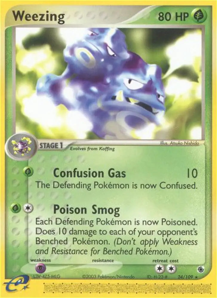 Weezing (24/109) [EX: Ruby & Sapphire] - Pokemon Single