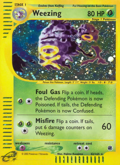 Weezing (32/165) [Expedition: Base Set] - Pokemon Single