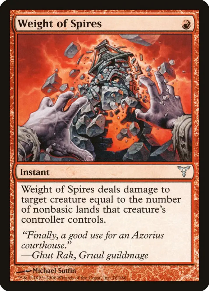 Weight of Spires [Dissension] - MTG Single