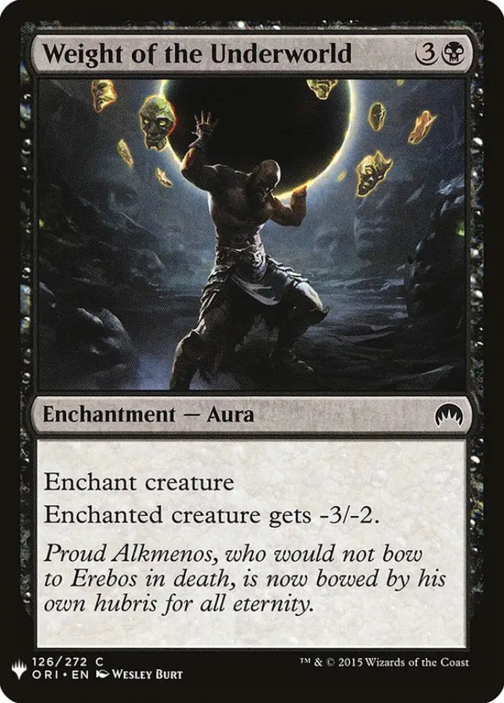 Weight of the Underworld [Mystery Booster] - MTG Single