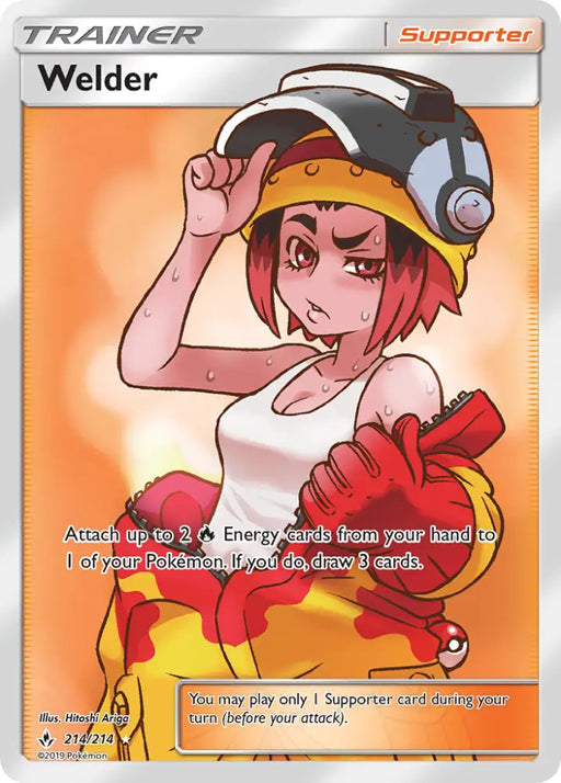 Welder (214/214) [Sun & Moon: Unbroken Bonds] - Pokemon Single
