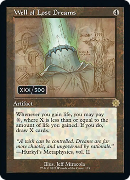 Well of Lost Dreams (Retro Schematic) (Serialized) [The Brothers’ War Retro Artifacts] - MTG Single