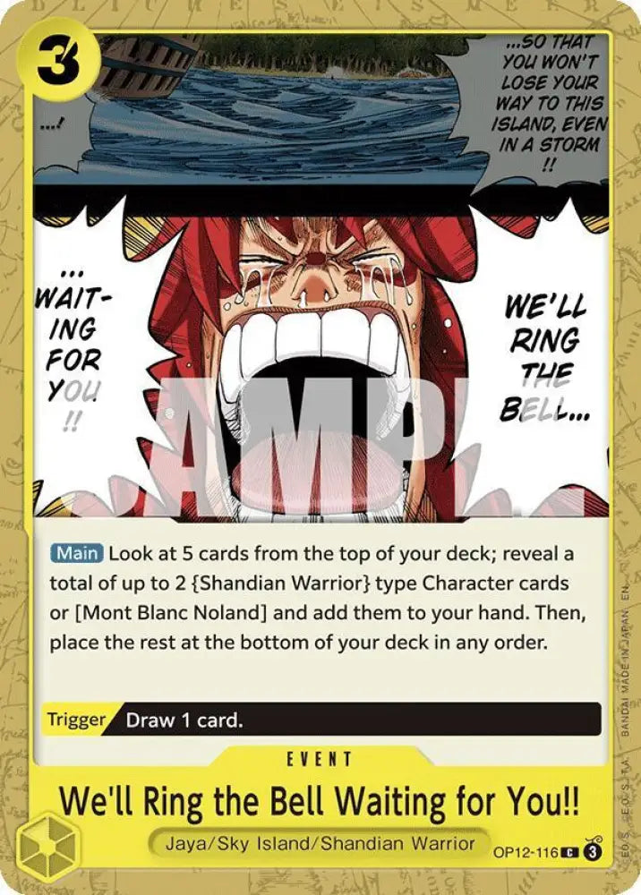 We'll Ring the Bell Waiting for You!! (OP12-116) [Legacy of the Master]