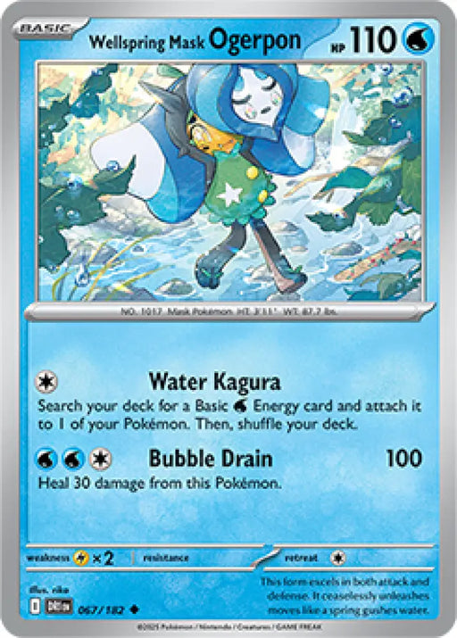 Wellspring Mask Ogerpon (067/182) [SV10: Destined Rivals] - Pokemon Single