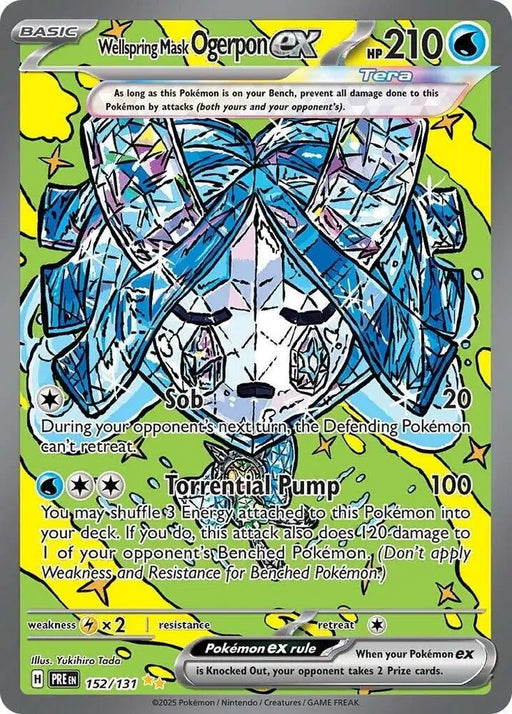 Wellspring Mask Ogerpon ex (152/131) [Scarlet & Violet: Prismatic Evolutions] - Pokemon Single