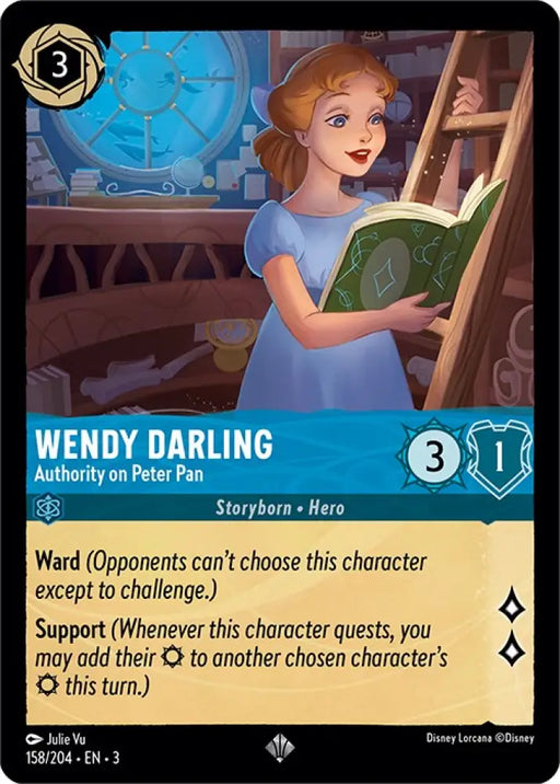 Wendy Darling - Authority on Peter Pan (158/204) [Into the Inklands] - Lorcana Single