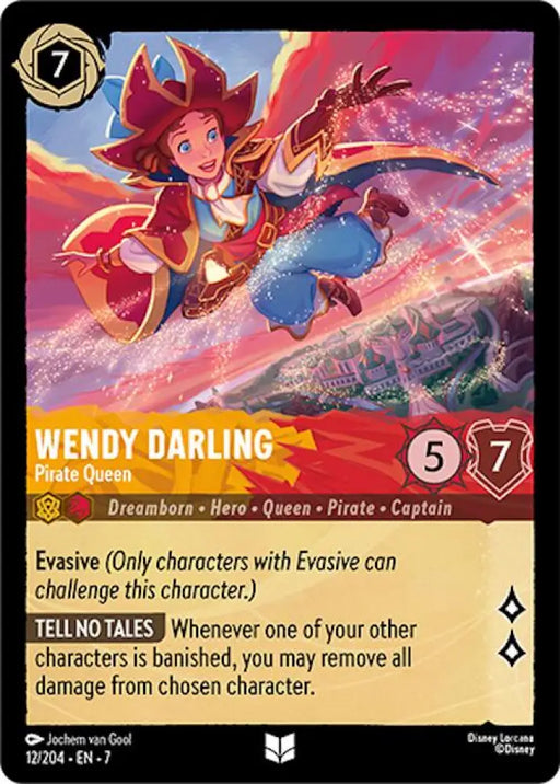 Wendy Darling - Pirate Queen (12/204) [Archazia’s Island] - Lorcana Single