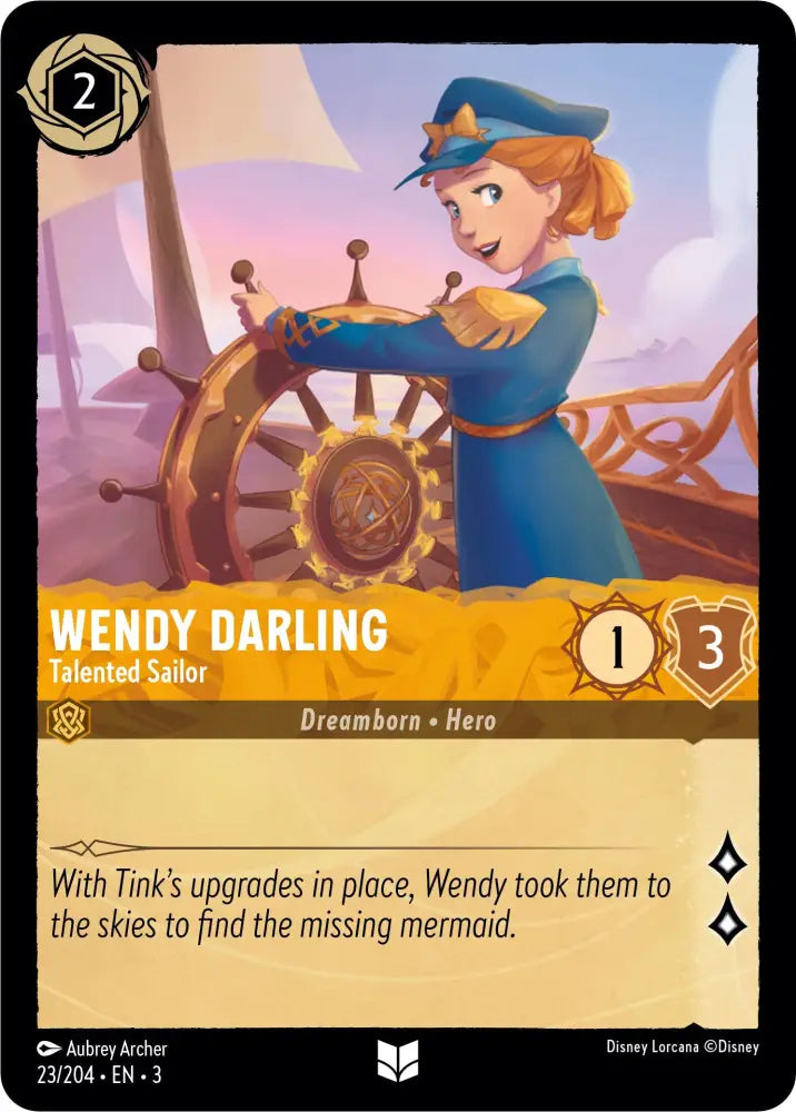 Wendy Darling - Talented Sailor (23/204) [Into the Inklands] - Lorcana Single