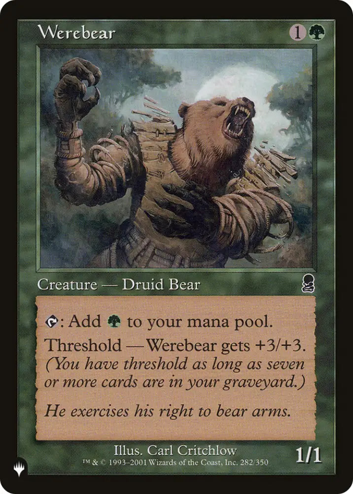 Werebear [The List] - MTG Single