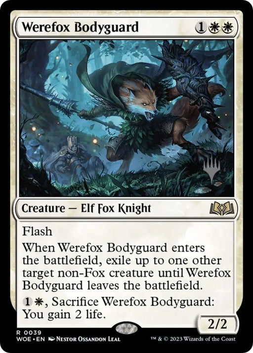 Werefox Bodyguard (Promo Pack) [Wilds of Eldraine Promos] - MTG Single