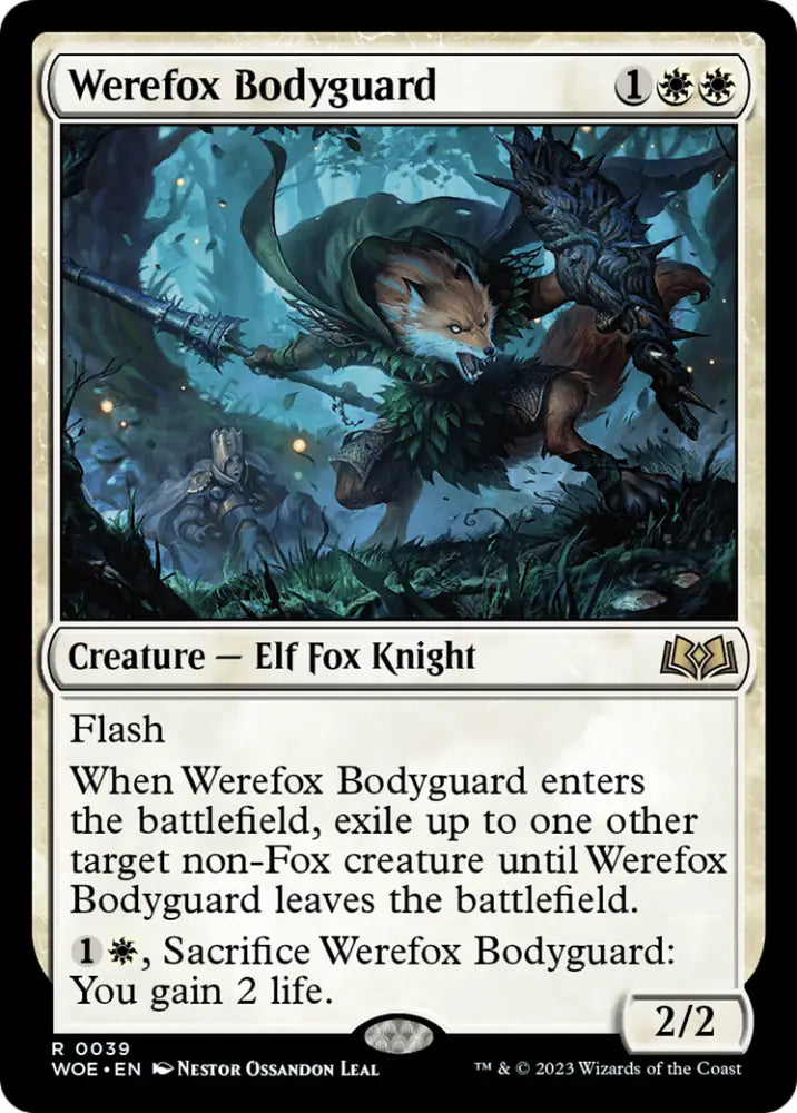 Werefox Bodyguard [Wilds of Eldraine] - MTG Single