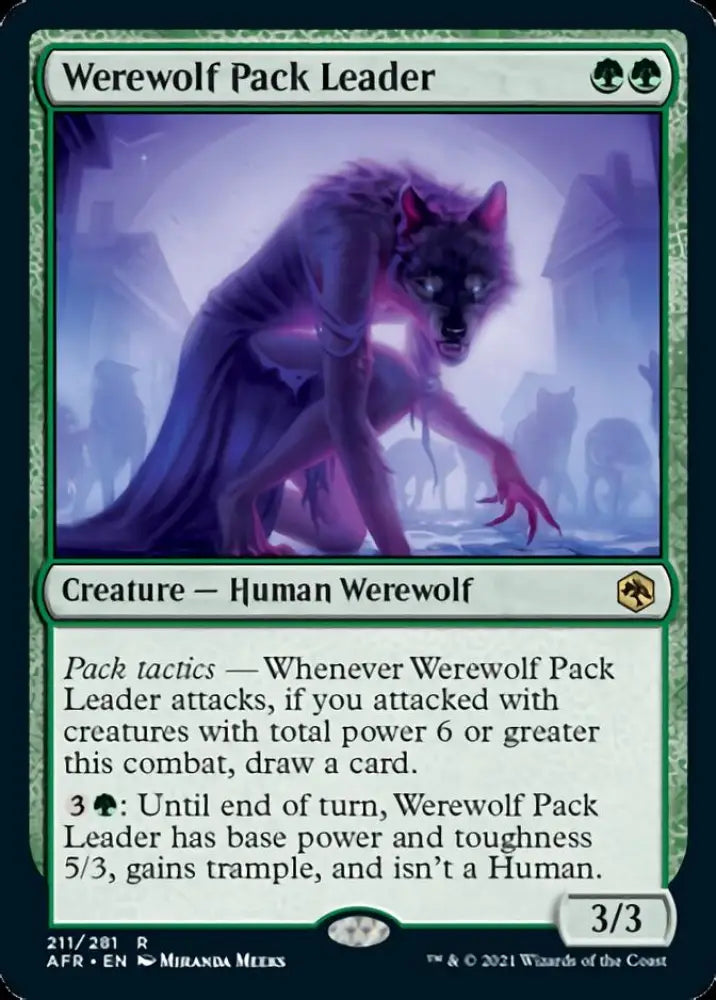 Werewolf Pack Leader [Dungeons & Dragons: Adventures in the Forgotten Realms] - MTG Single
