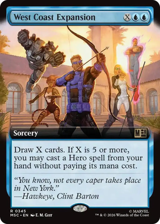 West Coast Expansion (Extended Art) (345) [Marvel Super Heroes Commander]