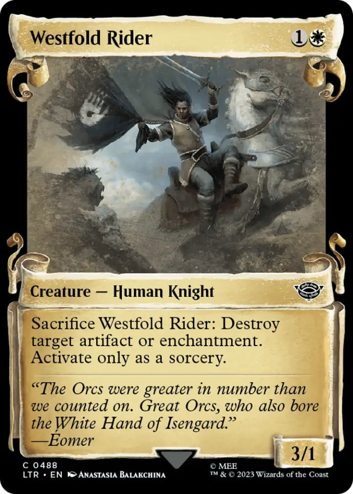 Westfold Rider [The Lord of the Rings: Tales of Middle-Earth Showcase Scrolls] - MTG Single